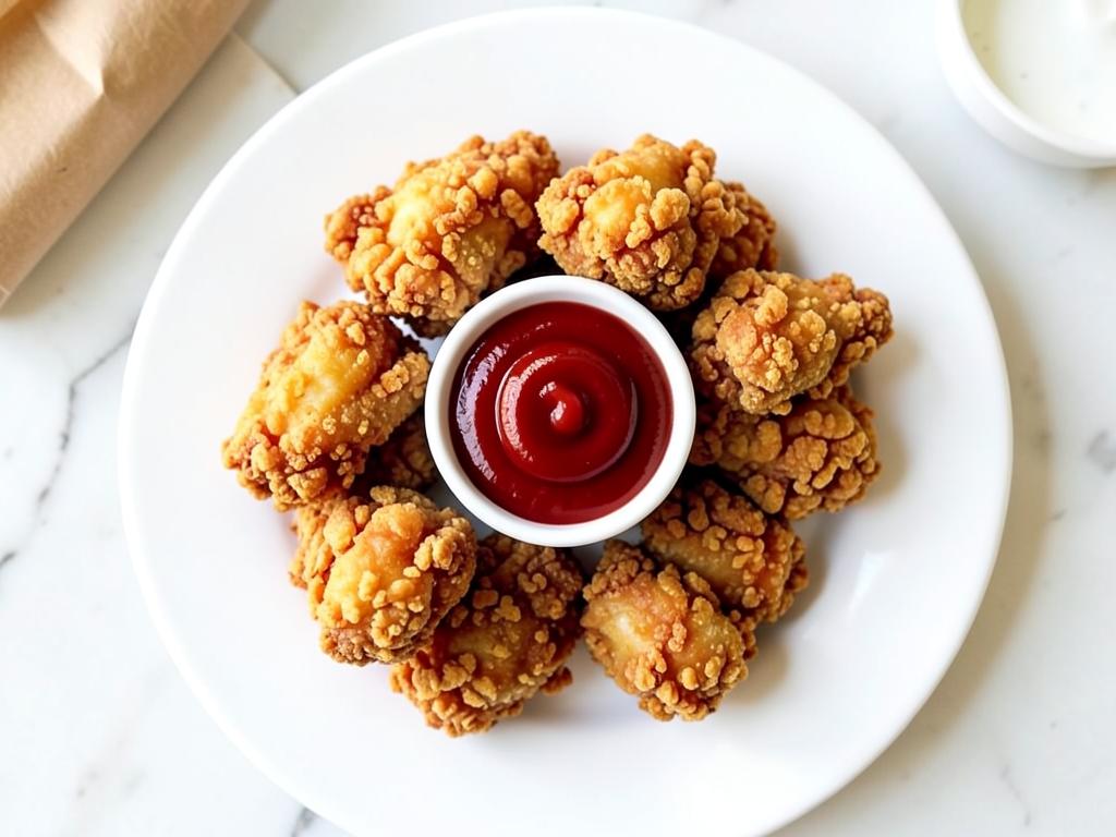 Fried chicken nuggets